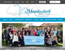 Tablet Screenshot of meadowlarkserviceleague.com